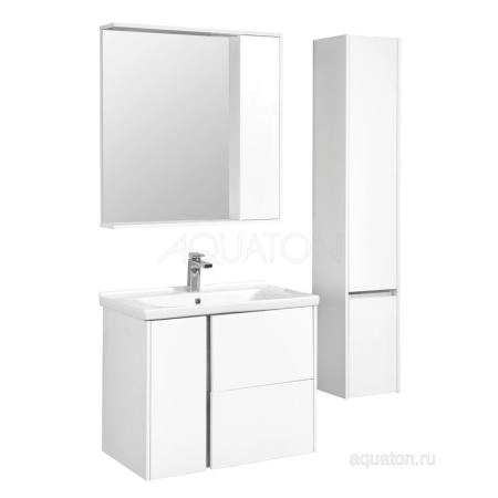 Тумба под раковину Aquaton Стоун 1A228201SX010 80 с ящиком,белый
