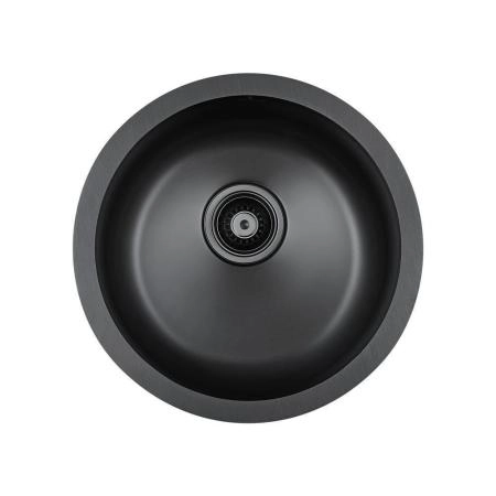Кухонная мойка Paulmark WERRA PM404646-GM вороненая сталь D460мм нерж. Сталь