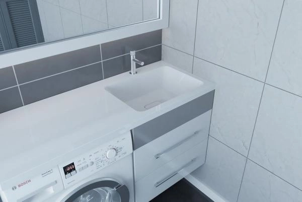 Раковина над стиральной машиной Madera Kamilla 110, правая