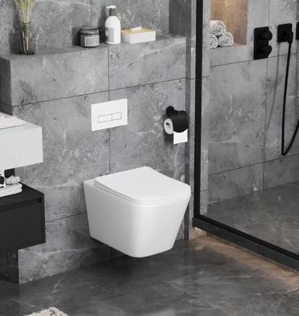 Унитаз Cerutti SPA MAIELLA Aria MW подвесной безободковый белый матовый CT9164 (500х350х320)