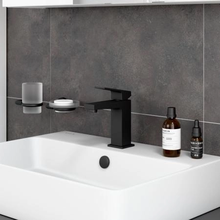 Смеситель VitrA Minimax Square  A4372036EXP однорычажный матовый черный латунь