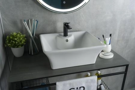Раковина Gid N9108 49x41 на столешницу белая
