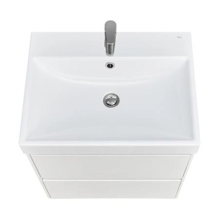 Roca Ona Тумба подвесная 60x45x56см, с 2 ящиками, цвет: белый матовый