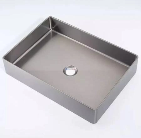 Раковина Gappo GX201-9 36x36 Oружейная сталь нерж.сталь на столешницу