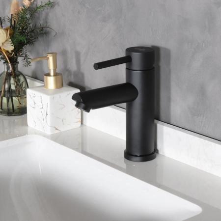 Смеситель Gid Berlin SS080-BM-K для раковины Черный матовый