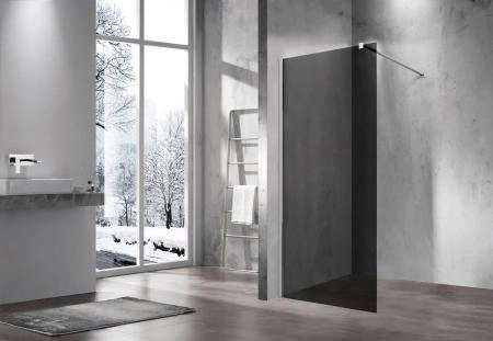 Душевая перегородка Vincea Walk-In VSW-1H100CG,1000*2000, хром, стекло тонированное