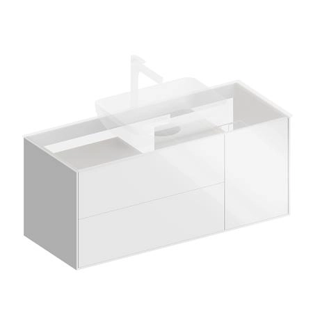Тумба Kerama Marazzi PLAZA MODERN ПЛАЗА МОДЕРН PLB.M.120.3\WHT.V подвесная 120 белый 3 ящика