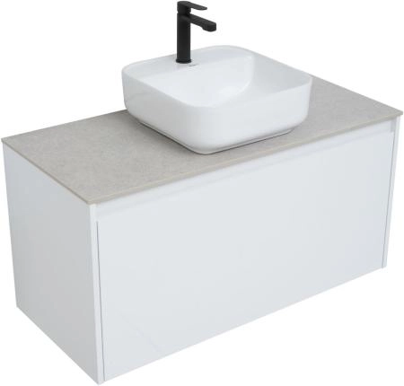 Тумба под раковину Aquanet Nova Lite 100 белый (1 ящик)