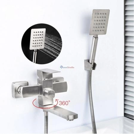 Смеситель для ванны Frap F32802 сатин