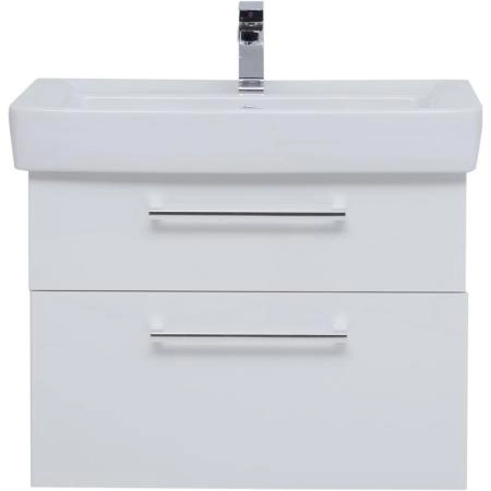 Тумба Dreja Q MAX 80 см под умывальник Q-80, белый глянец, подвесная
