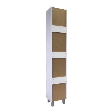 Шкаф-колонна Comforty Лима-35Н 00-00019243 напольная белая матовая