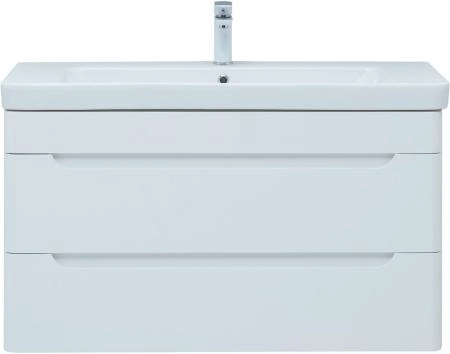 Тумба под раковину Aquanet София 105 белый глянец (2 ящика)