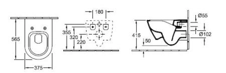 Унитаз подвесной Villeroy & Boch Subway 2.0 5614R001 белый альпин
