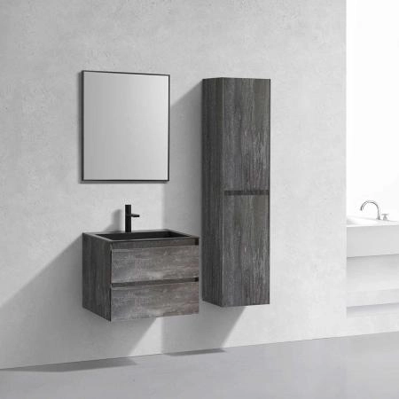 Тумба под раковину Vincea Luka 600 подвесная, 2 выкатных ящика soft-close, G.Stone