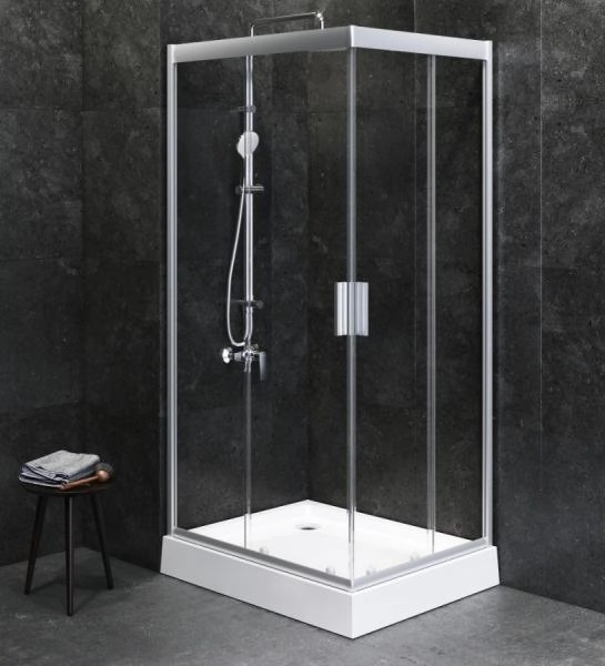 Душевой уголок AM.PM Gem W90G-404-100280-MT прозрачный