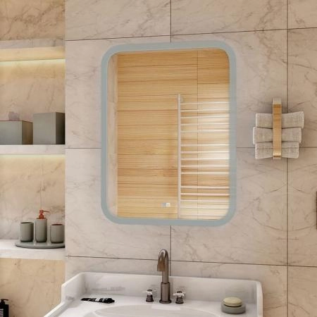 Зеркало Континент Glamour medium 700x900 ЗЛП536 с подсветкой