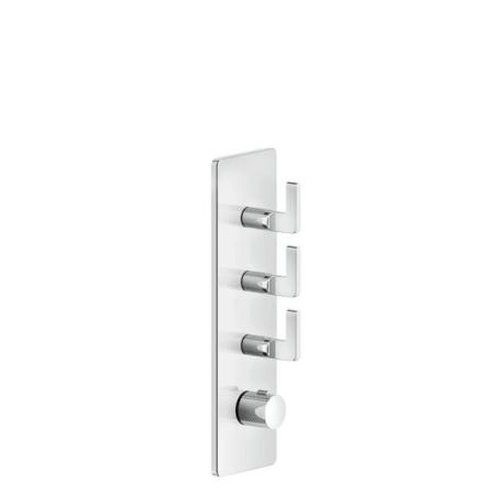 Gessi Inciso Смеситель встраиваемый на 3 источника, термостатический, резьба 3/4", внешняя часть, цвет: хром