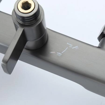 Душевая система Frap F2484-9 для ванны оружейная сталь