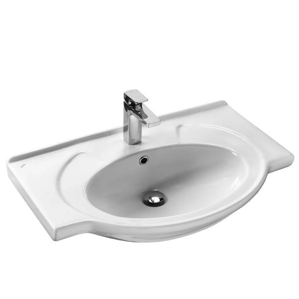 Тумба под умывальник Stella Polar Волна 75-8, 2 ящ., Байкал 75