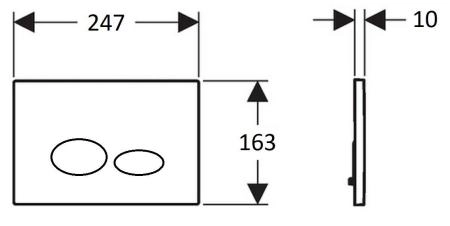 Кнопка для инсталляции CREAVIT DROP CAPPUCINO GP2002.06