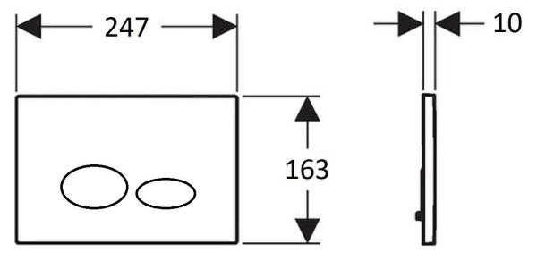 Кнопка для инсталляции CREAVIT DROP CAPPUCINO GP2002.06