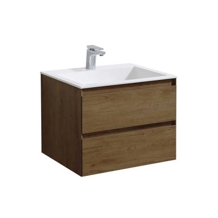 Тумба под раковину Vincea Chiara 600 подвесная, 1 ящик soft-close, цвет T.Oak
