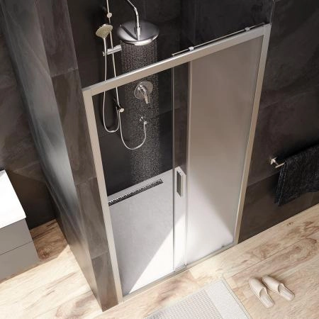 Дверь душевая в нишу AM.PM Gem W90G-100-1-195MM прозрачное, матовое; профиль хром матовый