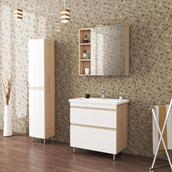 Тумба UNCORIA Арно 60 дуб сонома, под умывальник Фостер