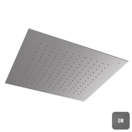 Almar Душевая лейка потолочная встраив., 50х50см, 1 режим, цвет: Gun Metal Brushed PVD