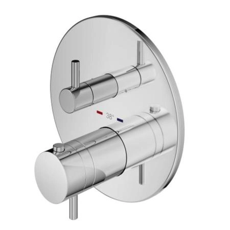 Plumberia Selection PSBOX Смеситель для душа, встраиваемый, термостатический, на 2 выхода, цвет: хром