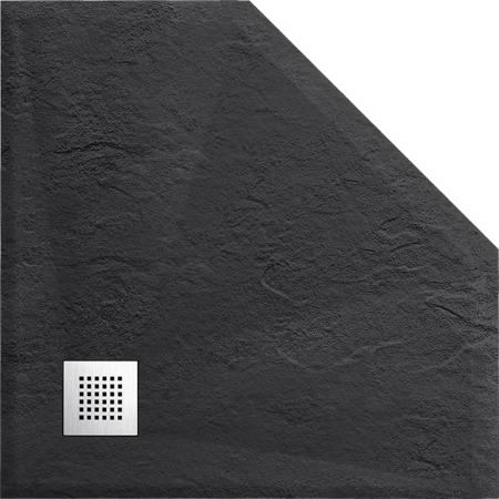 Поддон для душа Vincea из искусственного камня VST-4SP1010A, 1000*1000*25, антрацит
