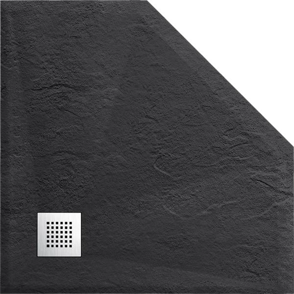 Поддон для душа Vincea из искусственного камня VST-4SP1010A, 1000*1000*25, антрацит