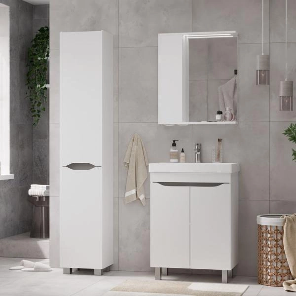 Пенал для ванной напольный Volna Lake 35