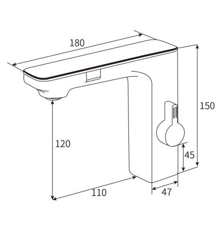 Электронный смеситель beWash Photocell BWAM3BS8042 для раковины белый, 220В/6В