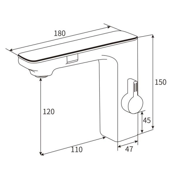 Электронный смеситель beWash Photocell BWAM3BS8042 для раковины белый, 220В/6В