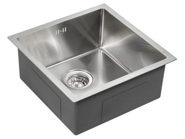 Кухонная мойка Paulmark GERBERG PM214444-BS 440х440мм брашированная нерж. сталь