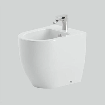Artceram Monet Биде напольное 36х54х48см., 1 отв., приставное, saniglaze, цвет: белый глянцевый