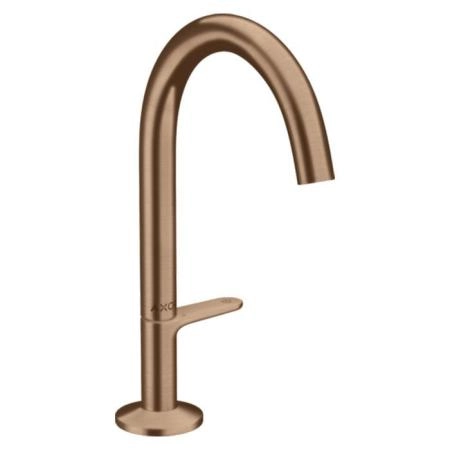 Axor One Смеситель для раковины Sel 170, на 1 отв., с донным клапаном Push-Open, цвет: шлифованное красное золото