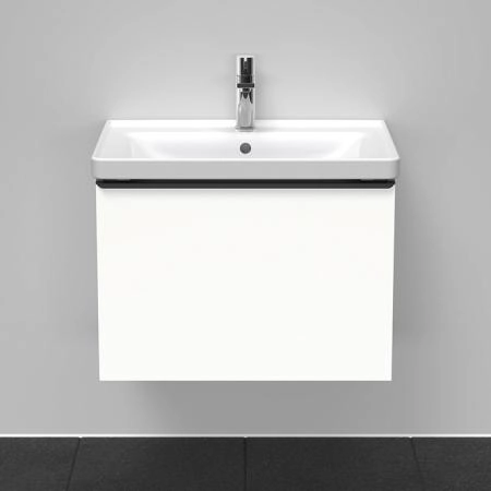 Duravit D-Neo Тумба с раковиной 63.4x45.2хh44см., с 1 ящиком, подвесная, цвет: белый матовый