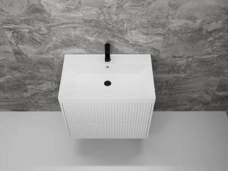 Тумба подвесная Style LineСтокгольм 70, Classic 70, (2 ящ.) белый рифленый софт, PUSH