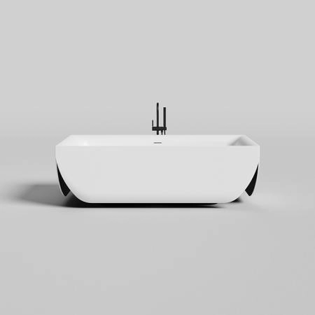 Salini ARIA Ванна отдельностоящая 190x90x60см, материал: S-Sense, донный клапан, сифон, слив-перелив, цвет: белый