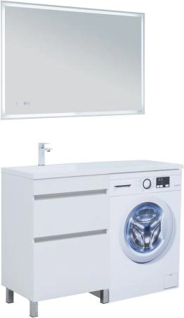 Тумба под раковину Aquanet Вега 58 белый глянец