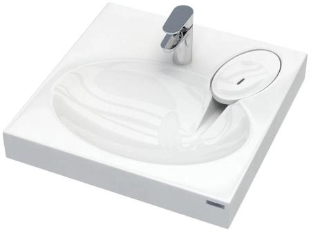 Раковина над стиральной машиной Paulmark MOND 720431, белая, 60х55, с комплектом