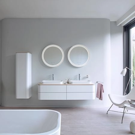 Duravit Happy D.2 Plus Раковина 600х400мм, без перелива,с выпуском с керамической крышкой цвет: белый (Спец.цена из наличия)