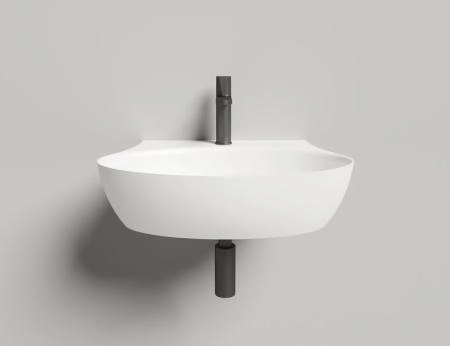 Раковина Salini ALDA WALL 01 S-Sense глянцевая 58x45 140311G накладная без отв.смесителя