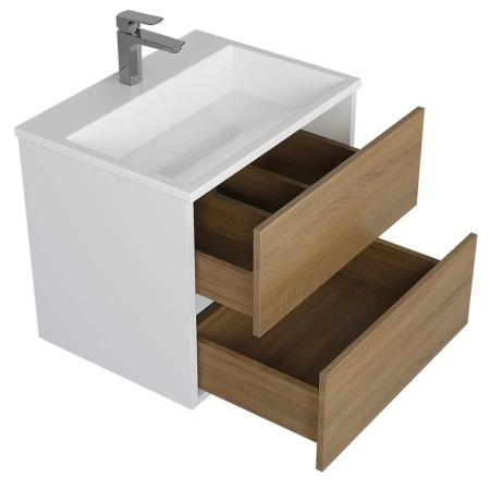 Раковина для ванной Uperwood Barsa 60 см, белая глянцевая