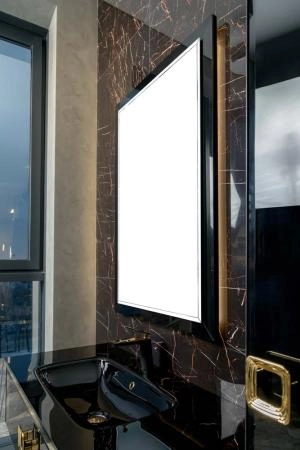 Зеркало Boheme Dolce Глянцевый черный 105x70см 567-B