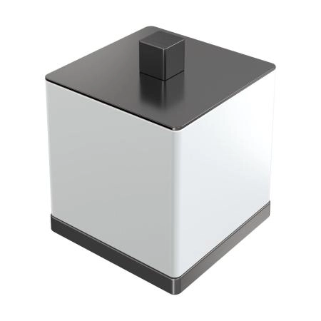 Стакан Boheme для ватных дисков Qubic Gun Metal 10964-GM