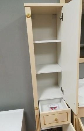 Шкаф Belux Империя П 30-01 Слоновая кость с золотой патиной