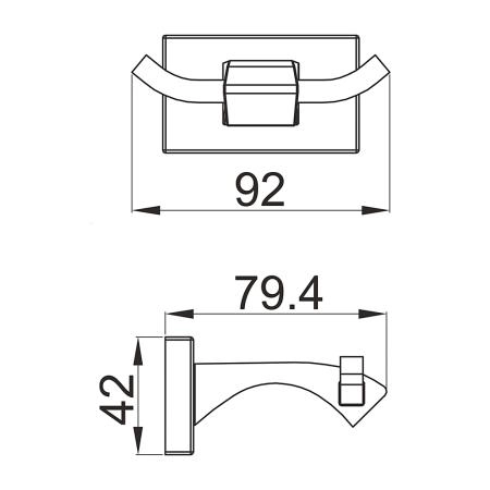Крючок для ванной комнаты GAPPO G0705-29,